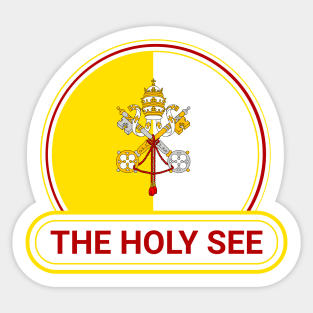 Vatican City - The Holy See Country Badge - The Holy See Flag Sticker